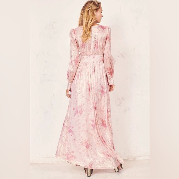 LoveShackFancy Cyrena Dress in Pale Rose Pink - Picture 2 of 7